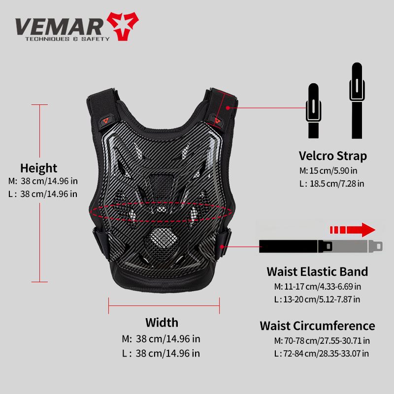 Мотозащитный жилет VEMAR для п – обзор и цена Chest Protector Armor